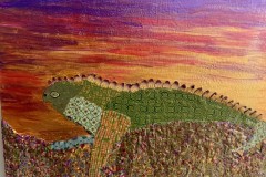 Iguana at Sunset